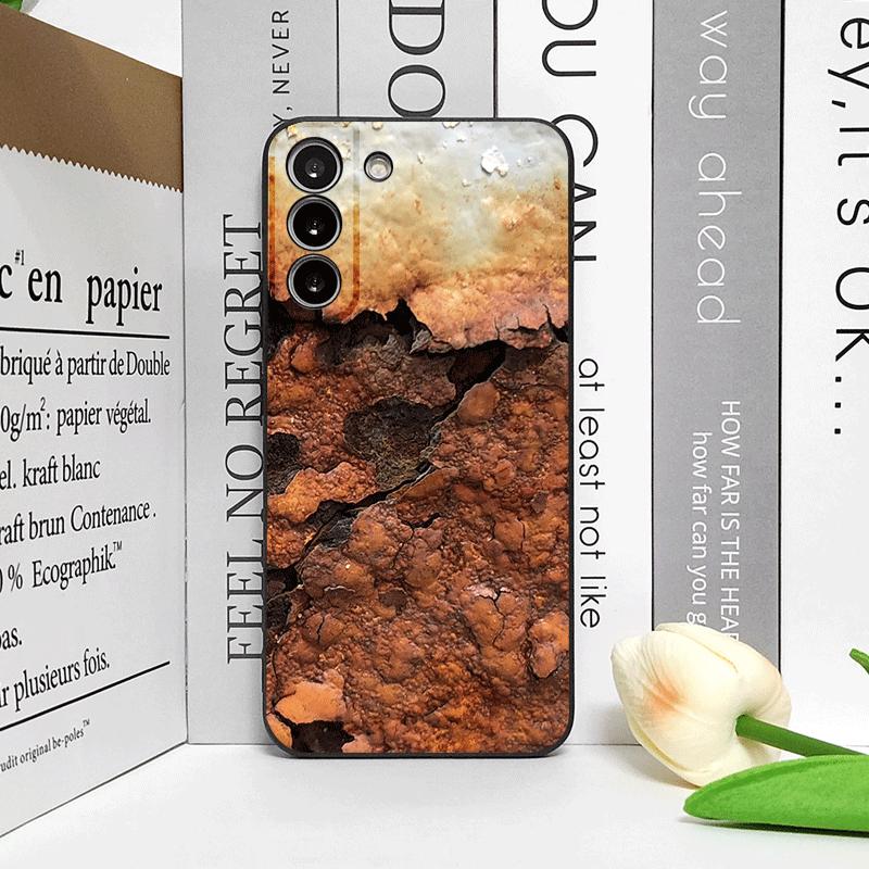 Creative Rusty Metal Surface Pattern Phone Case for Samsung Galaxy A56 A14 A55 A16 A54 A36 A53 A52 A51 5G Shockproof Soft Cover