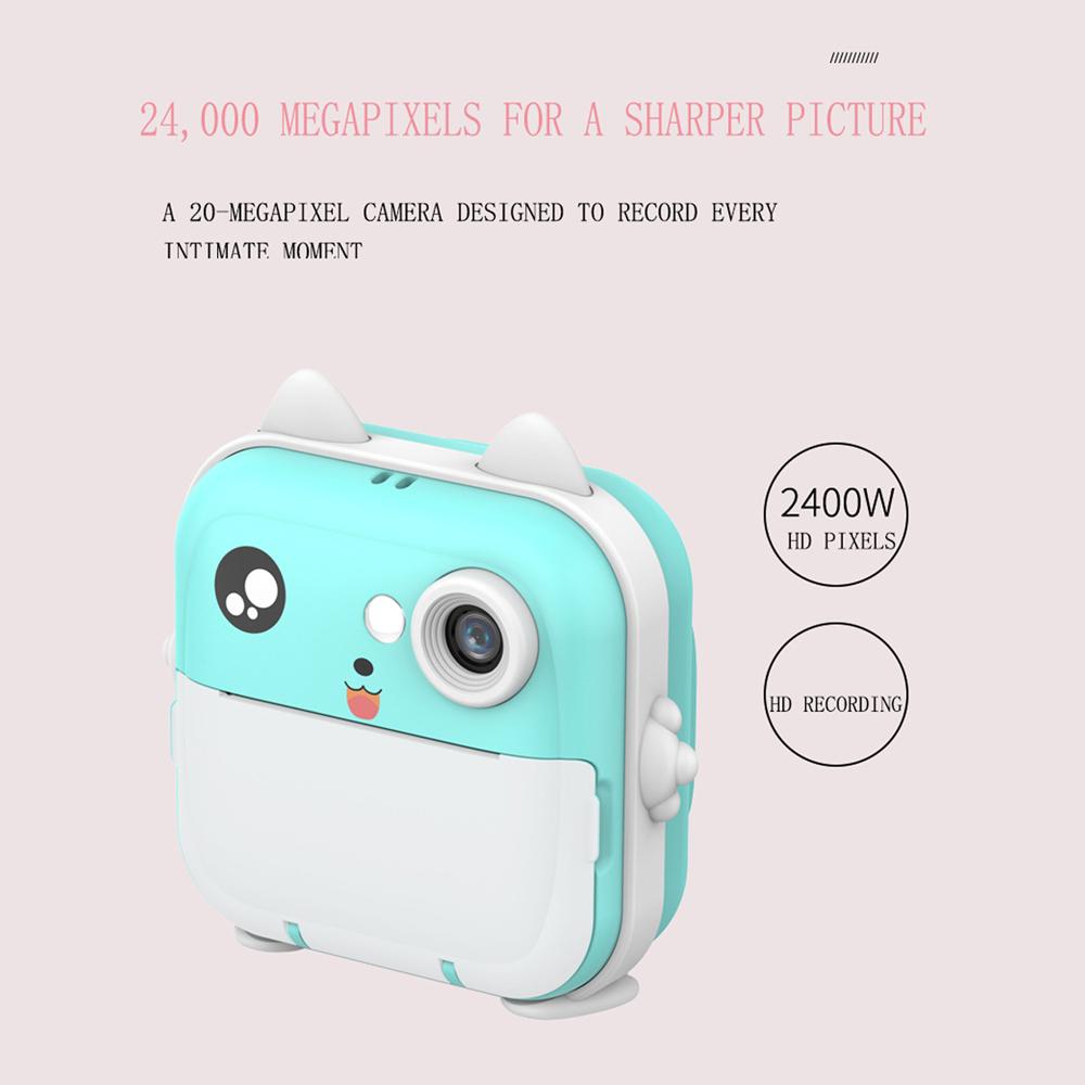 Imprimare instantanee Fotografie Camera pentru copii Mini imprimantă termică Video Camera digitală pentru copii pentru fotografie Jucării educaționale Cadou