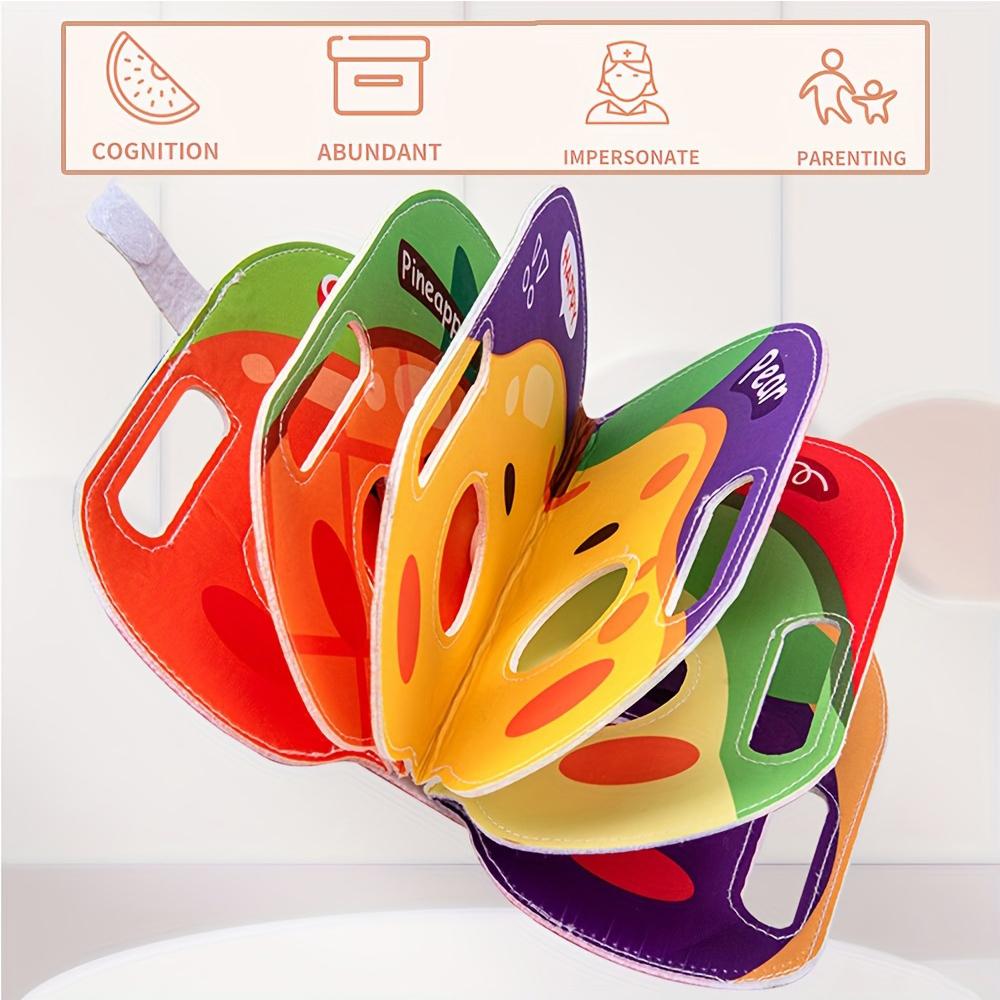 Mask Cloth Book Baby Toy, Animal Fruit Character Role-Playing, Pretend Play Cognitive Learning Toy, Birthday Christmas Gift