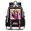 Anime JoJo Print Lightweight Student Backpack Casual Daypack for Teen Kids Junior School Bag