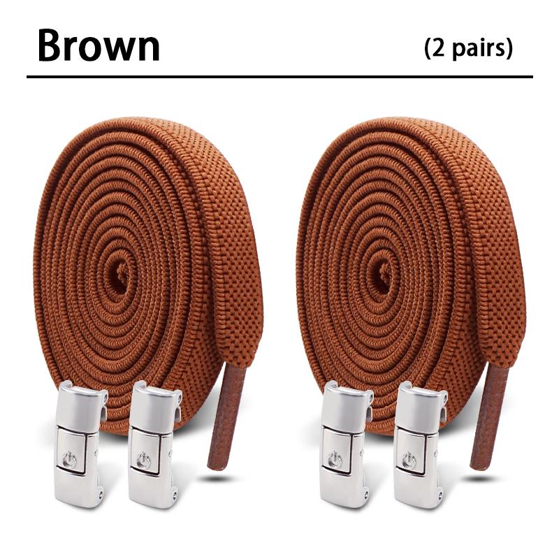 Elastic Laces Sneakers Tennis No Tie Shoe laces Lock Shoelaces without ties Kids Adult Flat Shoelace Shoes Accessories 2Pair
