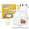 Children Montessori Drawing Toys Step By Step Drawing Pen Control Training Focused Game Set Learning Educational Toys For Kids