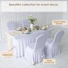 Elegant Skirted Stretchable Chair Cover for Dining and Events