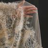Beads Feather Fringe Sequins Mesh Fabric Texture Mesh Lace Dress Designer Fabric Gauze Material DIY Wedding Dress Craft Clothing