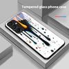Color Ink Dot White For Samsung Galaxy A15 5G 54 4G 51 50 24 35 90 71 12 51 53 52S 80 22 34 Black Tempered Glass Phone Case