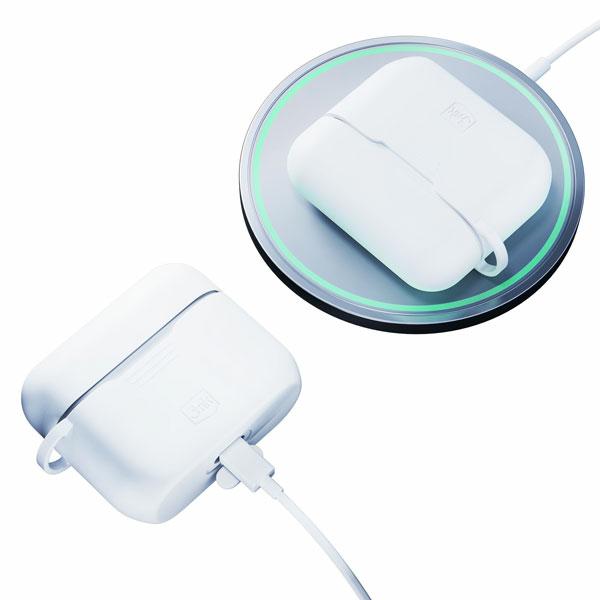 Etui 3Mk Silikon-Kopfhörerhülle Für Airpods Pro, Weiß