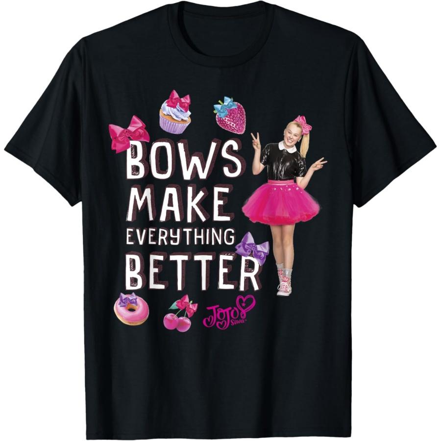 Nickelodeon JoJo Siwa Cute Bows Make Everything Better T-Shirt S