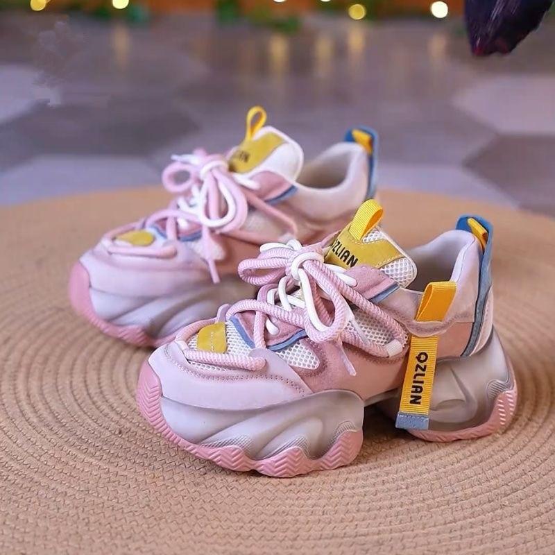 Thick-soled Muffin Dad Shoes Women's Autumn New Color Matching Small Casual Sports Shoes