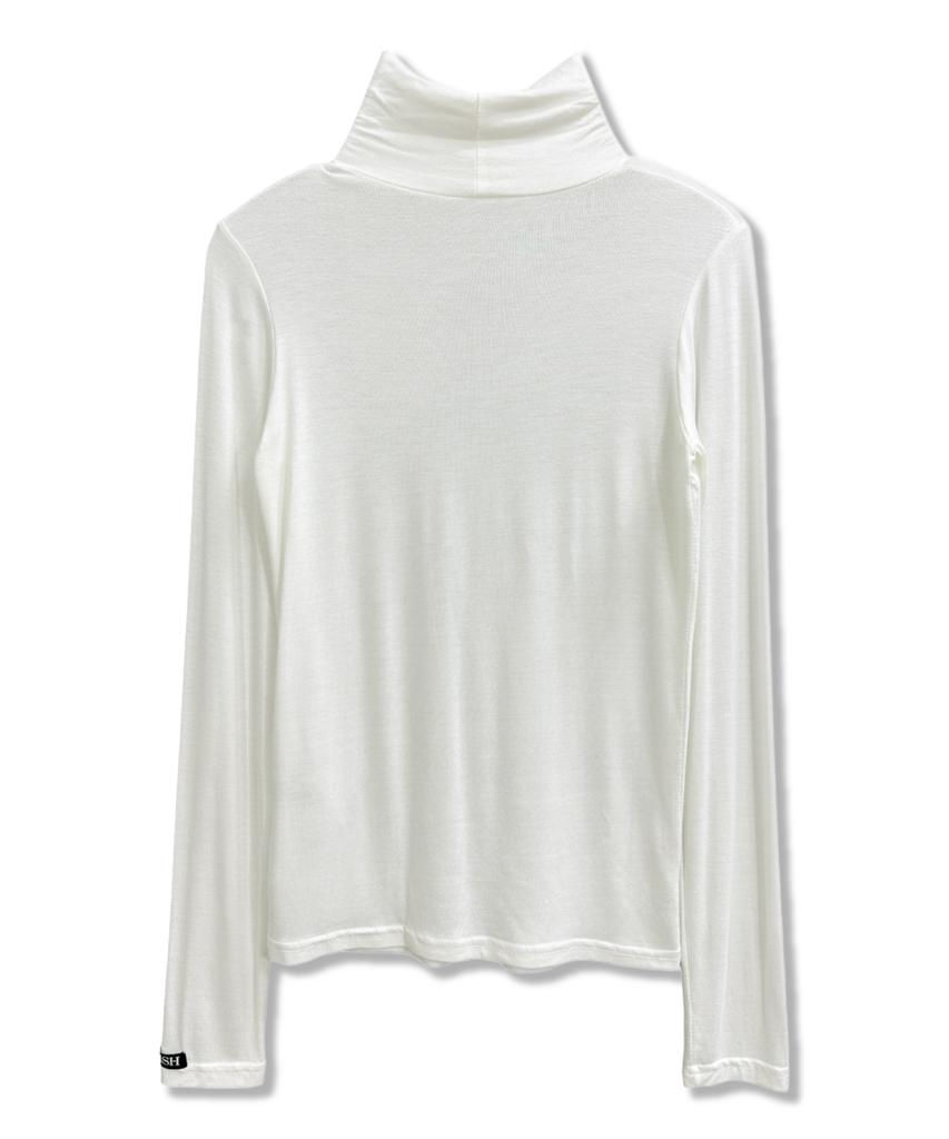 Damiswi Slim Turtleneck Long Sleeve_Ivory