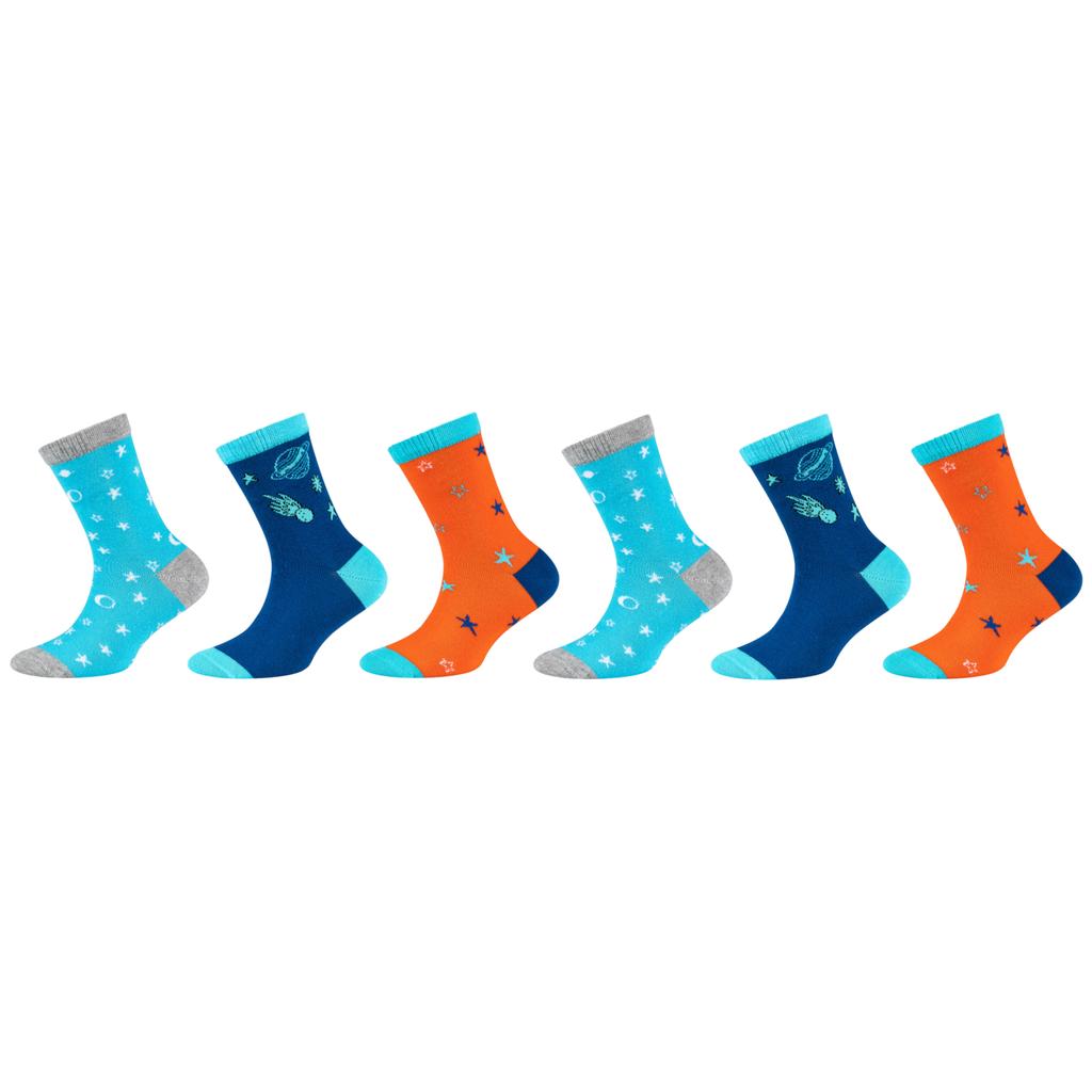Skechers 3PPK Boys Casual Patterned Socks, for Boy Multicolour Socks