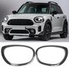 Headlight Trim, 2PC Left and Right Headlight Frame Bezel Surround Cover Replacement for BMW Mini F60 F61 2017-2025, 51137388117,