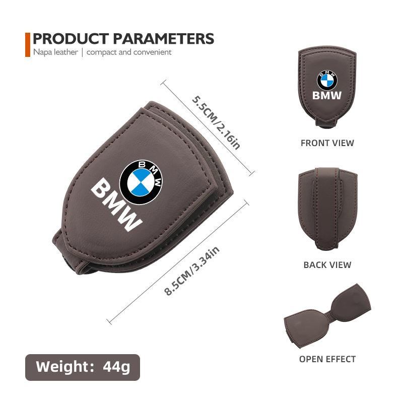For BMW Suede Car Sunglasses Holder Sun Visor Glasses ML34 Hanger Storage Clip E90 E60 E46 E39 F30 F10 E87 X3 X4 X5 X1 G30 G20