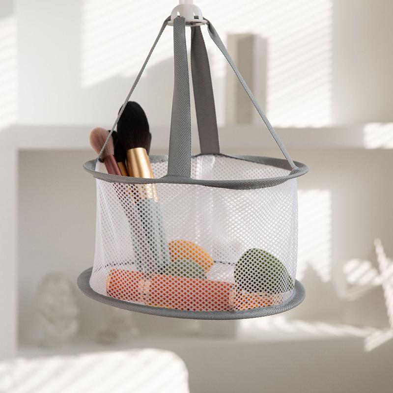 Makeup Brush Easy To Dry Windproof Fall-Proof Hook Rack Basket Drying Net Bag