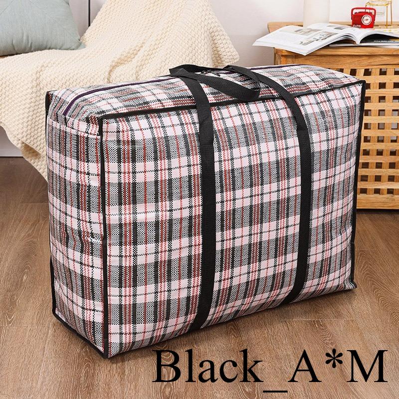 1/2pcs Heavy Duty Storage Bags with Zipper - Waterproof Foldable Moving Bags for Clothes, Blankets, Seasonal Decor