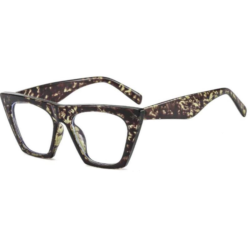 Oversize Women Myopia Glasses Cat Eye Big Frame Shortsight Prescription Eyewear -1.0 -1.5 -2.0 -2.5 -3.0 -3.5 -4.0 -6.0