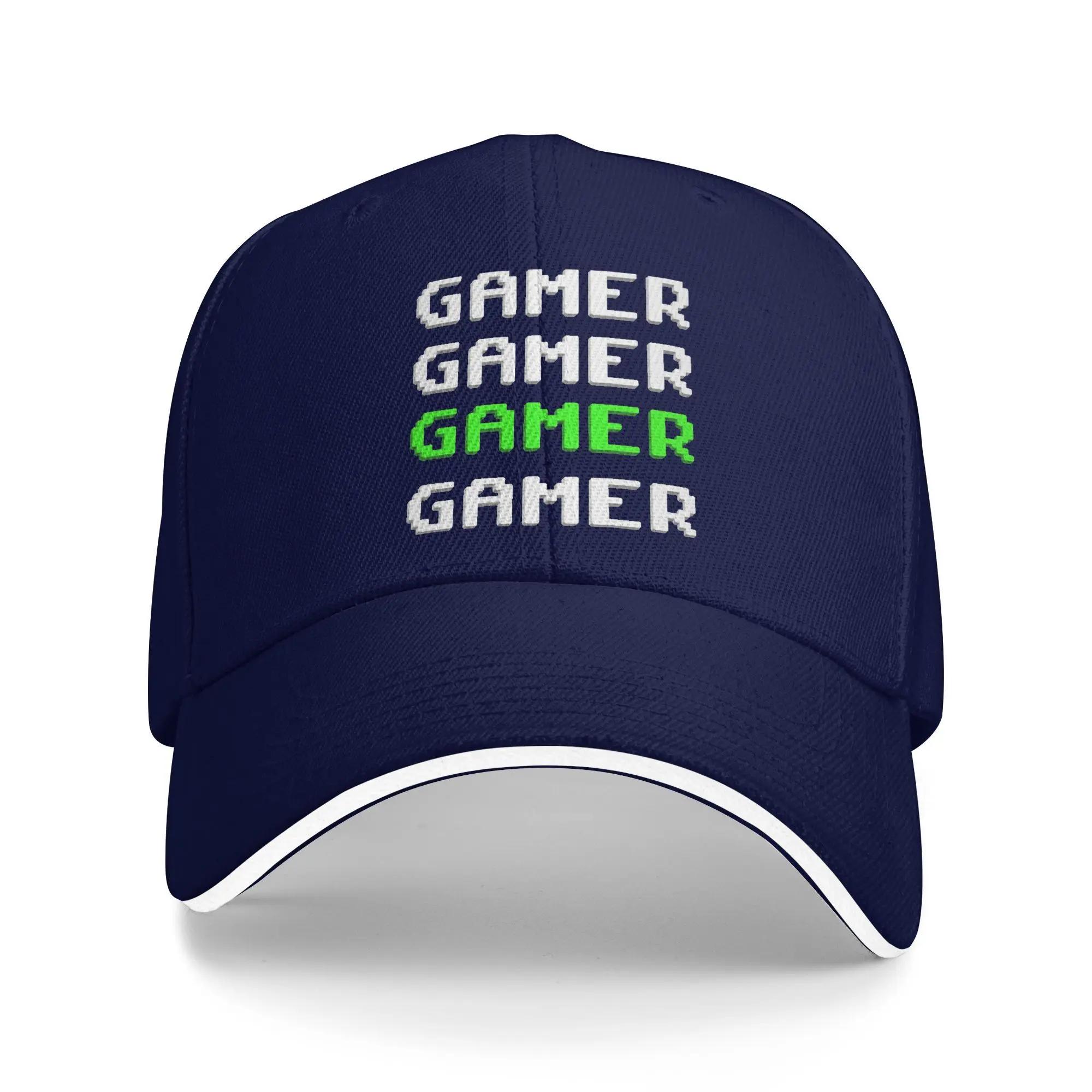 

Gamer Sun Baseball Cap Summer Couple Women Custom Logo Trucker Hat Breathable Casual Outdoor Sport Baseball Caps One Size