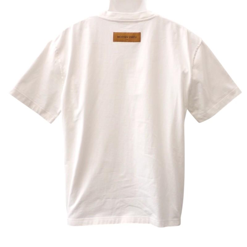 Louis Vuitton 1AA5E0 L Short Sleeve T-shirt white/Brontique Cotton Mens