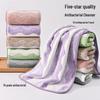 Soft High-Density Coral Fleece Towel - Absorbent, Thick Face & Hair Drying with Fresh 3D Floral Design