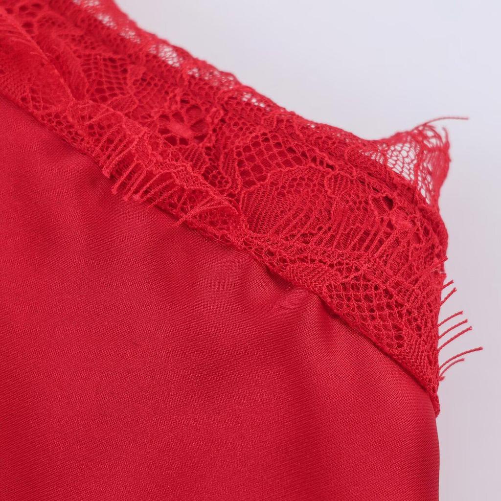 Spring 2026 Sexy Slimming Lace Patchwork Lingerie-Style Top