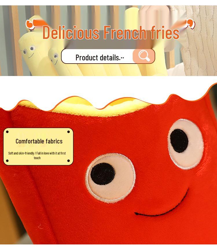 Ensemble d'oreillers en peluche réalistes Burger et Frites