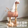 Giraffe Katze Klettergerüst Multifunktionale Kratzsäule Spezielles Katzenbett für kleine Wohnungen integriert nimmt keinen Platz ein