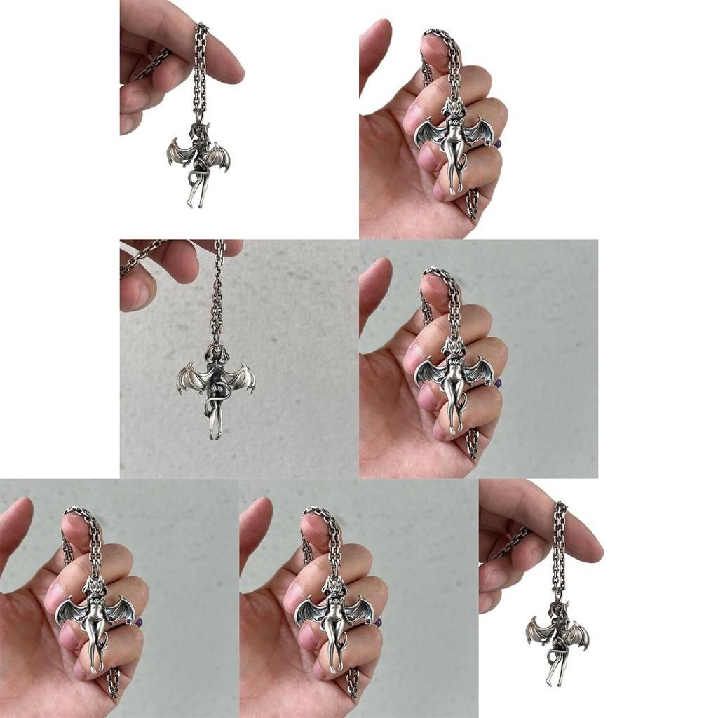 Romantic Angel Necklace With Cartoon Figure And Chain For Daily Wear