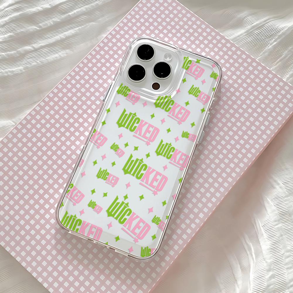 New Movie Wickeds Hot Phone Case for IPhone 17 16 16e 15 14 13 12 11 Mini Pro Max X XR XSMax 7 8 Air Plus Transparent Back Cover