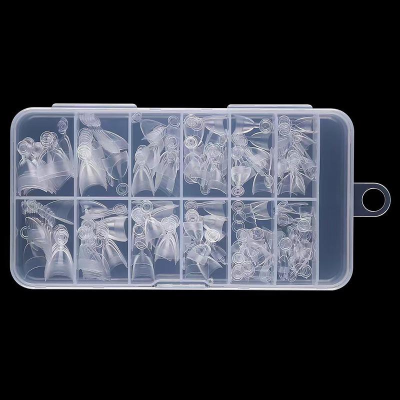 

240 шт./кор. накладные ногти полуматовые французские миндальные акриловые капли воды миндальные накладные ногти для наращивания типсов маникюрный инструмент