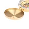 Camping Hiking Pocket Brass Golden Compass Portable Compass Navigation Outdoor
