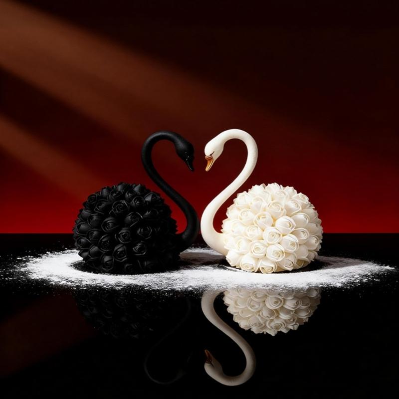 Decorative French Themed Silicone Mold Ideal For Crafting Beautiful Mousse Cakes And Elegant Party Treat