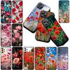 Hülle für Xiaomi Redmi Note 12 11 10 A3 Pro 10A 10C 12C Note12 5G 4G Hülle Silikon Handyhülle Mohnblüte Blüte Rose