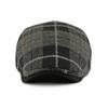 Autumn Winter Wool Beret Men's British Retro Progressive Cap Women's Plaid Cap
