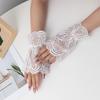 New Floral Pattern Hollowed Lace Fake Cuff Breathable Elastic Wrist Cuff Detachable Sweater Cuffs Women's Clothing Accessories