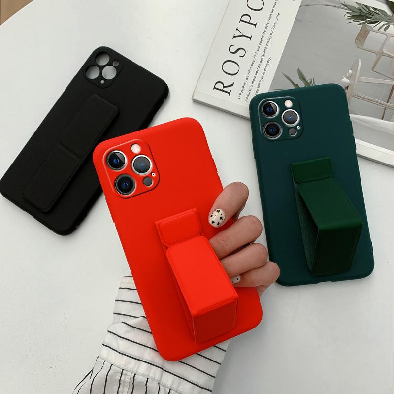 Xiaomi Mi 15 Mobile Phone Case New Magnetic Wristband 15Pro Car Bracket 14Pro All-inclusive Anti-drop Soft Case Solid Color