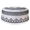 Embroidery Beanie Hat for Students Adult Muslims Foldable Casual Hat Handmade Embroidery Pray Keep Traditional Pray Hat