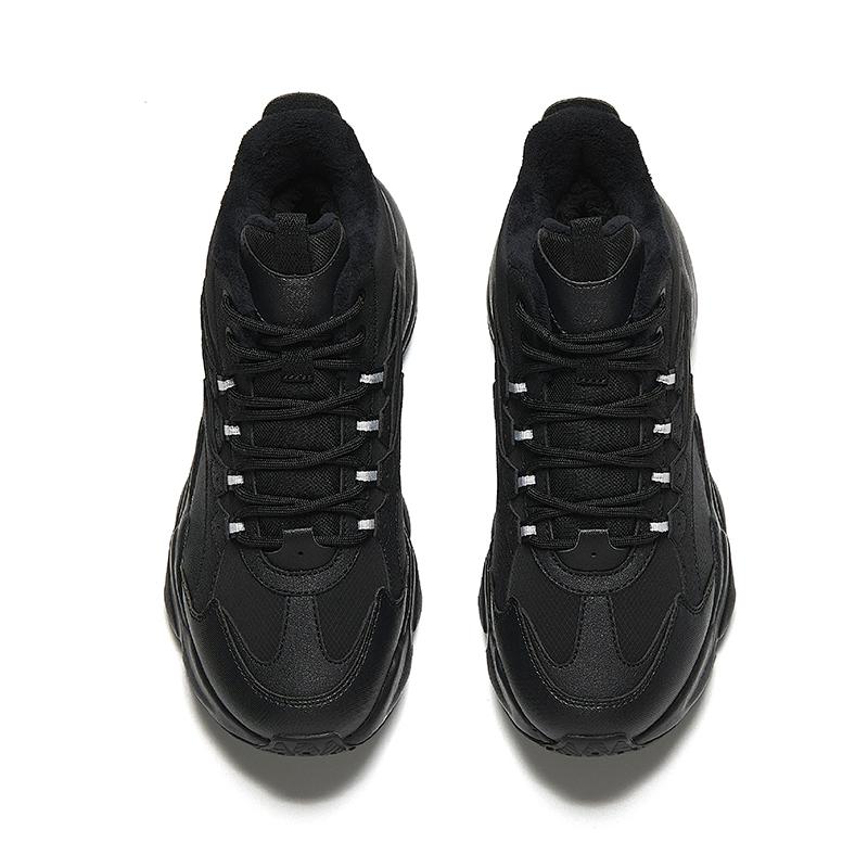 Anta Bequeme Vielseitige Warme Mittelhohe Freizeitschuhe Damen Freizeitschuhe Schwarz 922448904-3