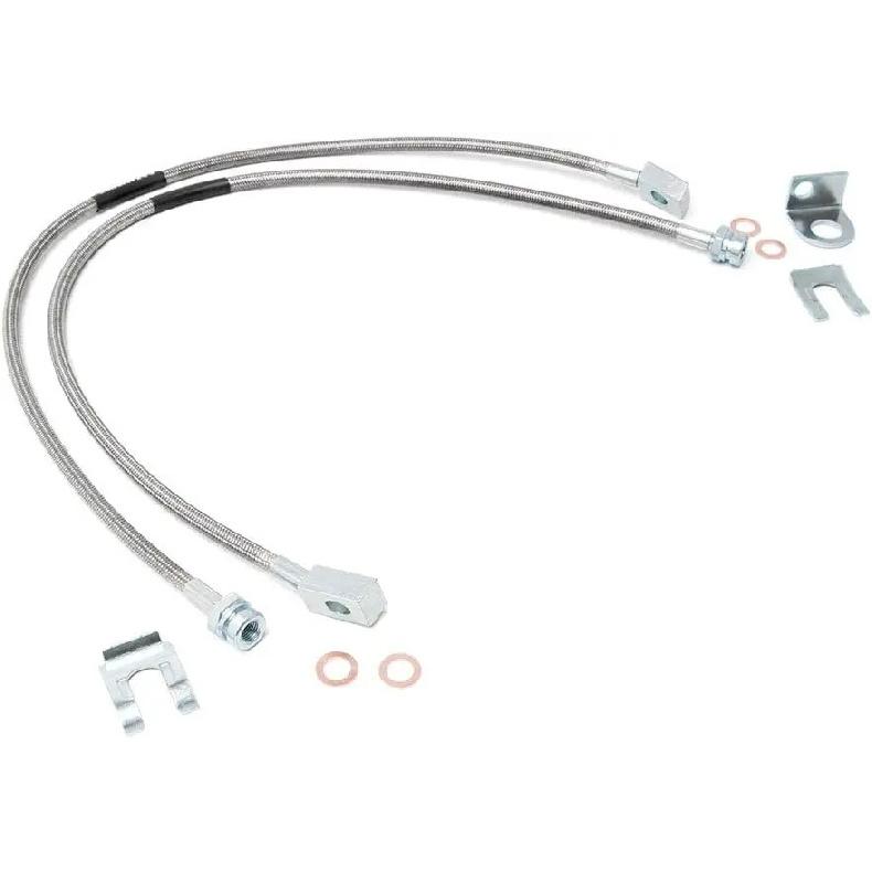 Stainless Steel Brake Lines for Jeep TJ/YJ/XJ with 4-6" Lift, Easy Installation