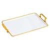 Large Rectangular Tea Tray: Food-Grade Home Tray for Teacups, Snacks, Fruits, Bread, Dining Use