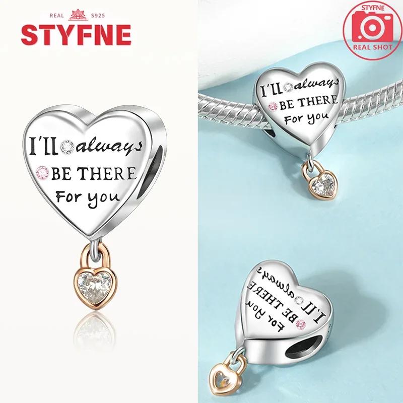 Copper Romantic Couple Love Heart Beads Valentine'S Day Charms Bead Fit Original Bracelets Fine Diy Jewelryfor Women Gift