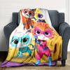1pc Super Kitties Adventures1 Blanket, Gift, for Men and Women, Soft Blanket, Good for Sofa Bed Couch Travel, Lightweight Flannel Blanket