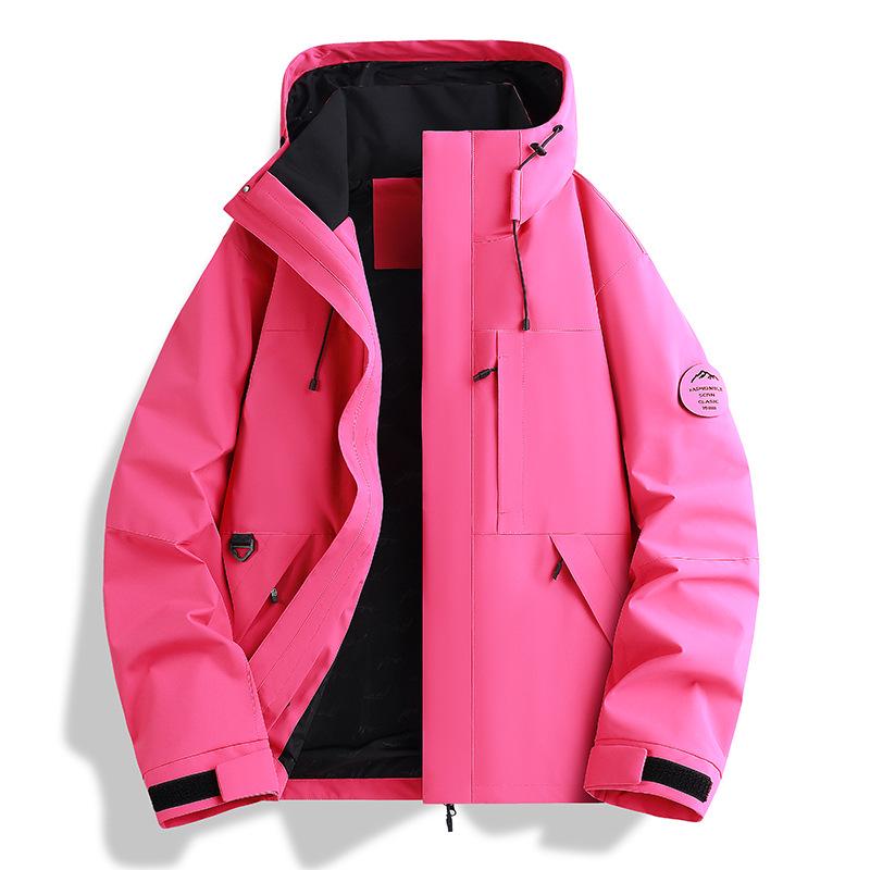 Trendy Brand Women's Blue Softshell Jacket - Windproof & Waterproof, 3-in-1 Autumn/Winter Outdoor Climbing & Mountaineering Apparel