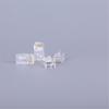 100Pack Clear RJ45 Cat6 Connectors, 8P8C Passes Through Ends For UTP Cabling 24-26AWG Networking Wire Replacement