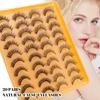 20 Pairs Of Thick Fried False Eyelashes Naturally Curled Imitation Mink Eyelashes