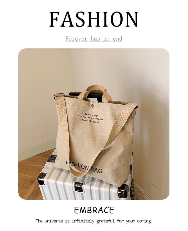Damen 2023 Canvas Umhängetasche: Geräumiges Retro-Design für Studenten und Pendler