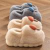 Women's Winter Warm Plush Mushroom Slippers - Cute, Thick Bottom, Furry Baotou Cotton for Couples