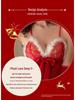 Women's Sensual Fluffy Christmas Lingerie Costume: Camisole Nightdress & Mini Skirt with Quick Release