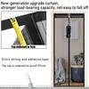 Magnetischer Fliegengitter-Türvorhang, selbstdichtende Fliegengittertür, robuster Türgitter-Magnetverschluss, insektensicher, einziehbares Fliegengitter-Türnetz, Schwarz