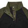 Men's Corduroy Color Block Stand Collar Hoodie - Casual Long Sleeve Top for Spring and Autumn