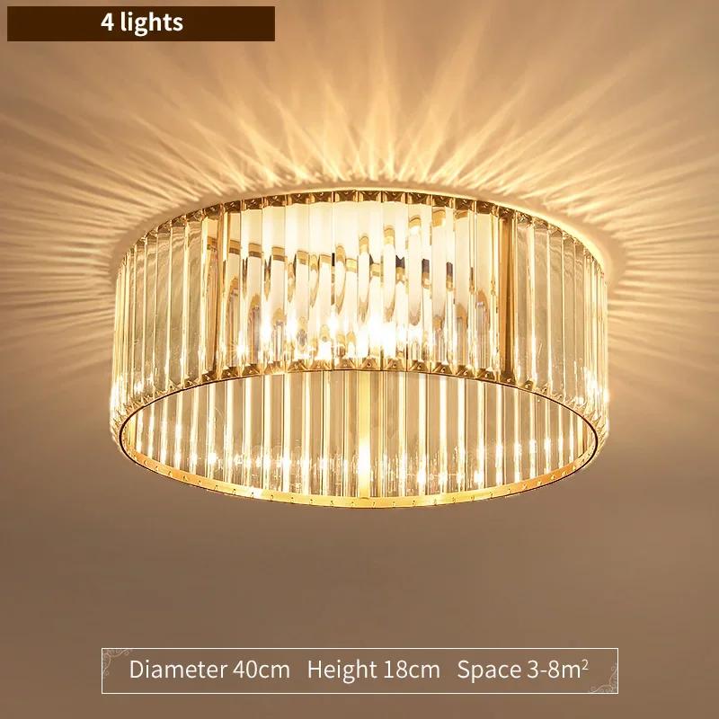 

Минималистский классический потолочный светильник, декоративный потолочный светильник, круглый Crycle LED, золотой основной светильник для гостиной, прохода, спальни, обеденной лампы Warm white