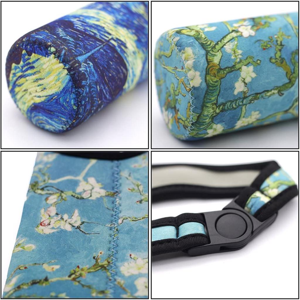 3 Pack 16 Oz - 21 Oz Neoprene Water Bottle Sleeve 16.9oz Portable Bottle Cooler Cover Holder Strap For Outdoor